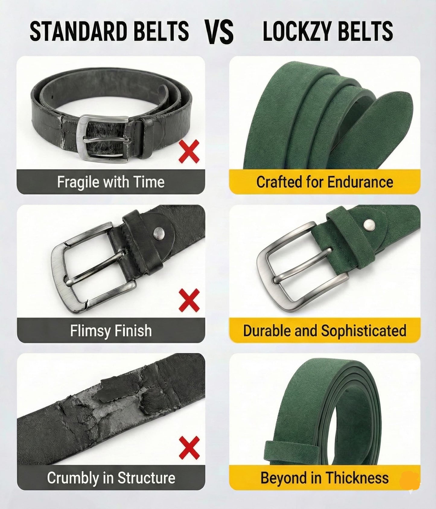 Pull Up Leather Belt - Green, Best For Jeans