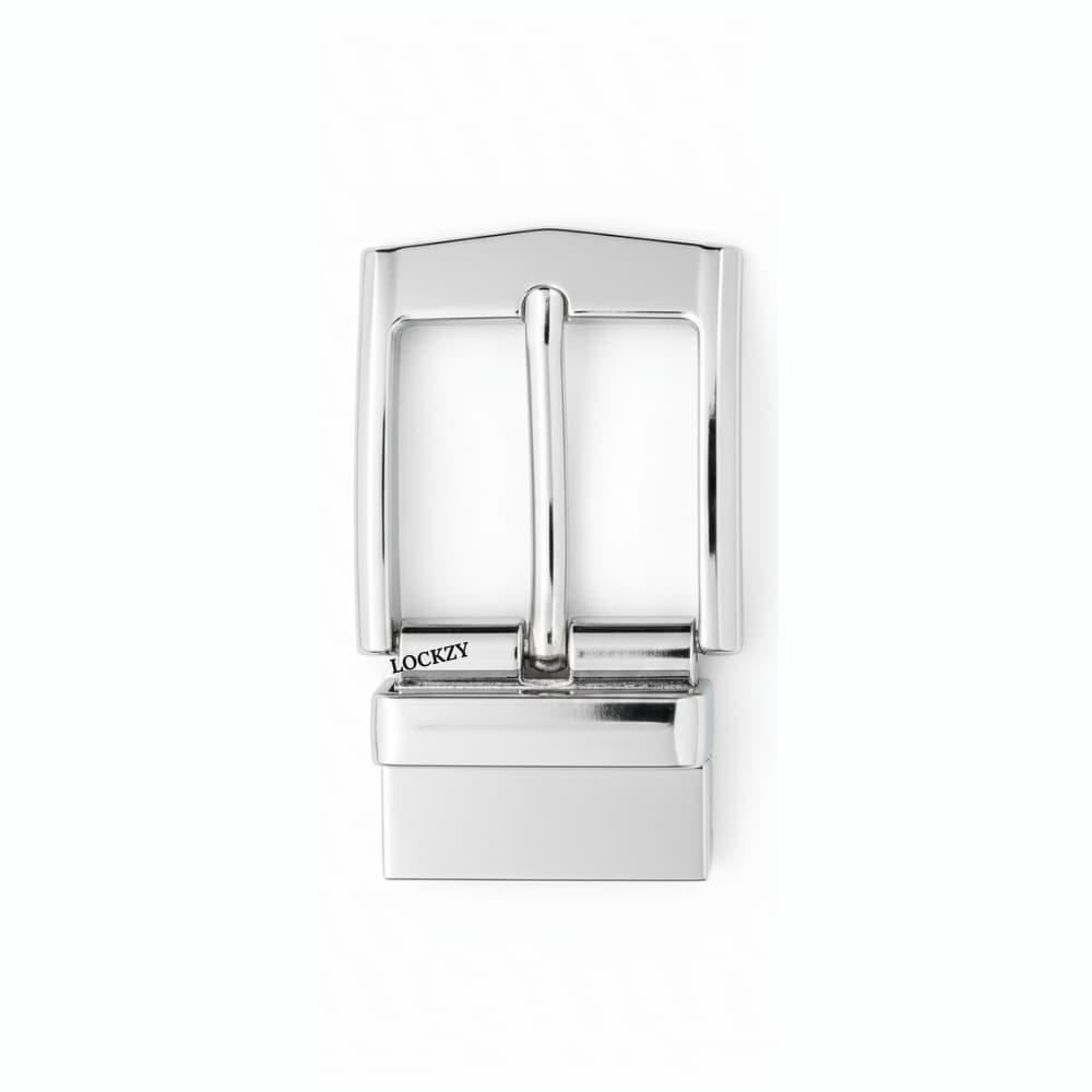 Reversable, Double Sided Heavy Duty Buckle | Silver | 35 MM