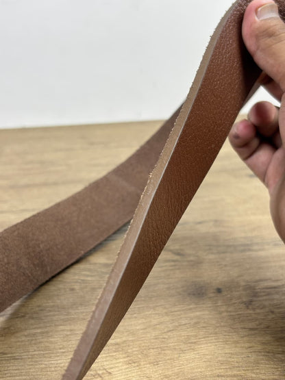 Full Grain 100%  Pure Leather Belt -  No Peeling or Cracking - Best For Jeans- Brown