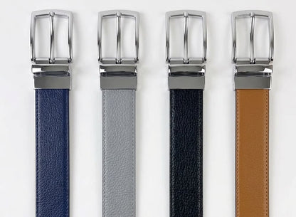 Leather Belt Deal | 2 Belts, 4 Colors, Black/Brown and Blue/Grey