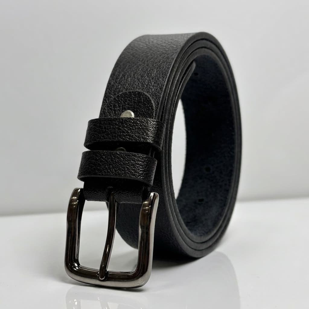 48+ Waist Natural Soft Leather Belt Black | 40 MM Wide