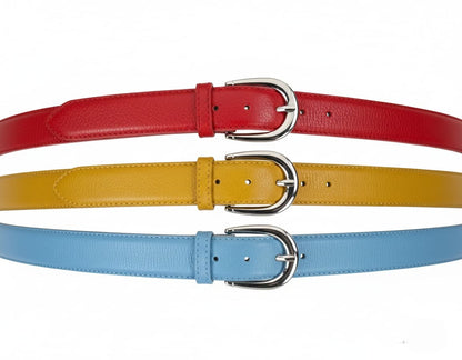 Lockzy Women’s Bold Leather Belt Pack of 3