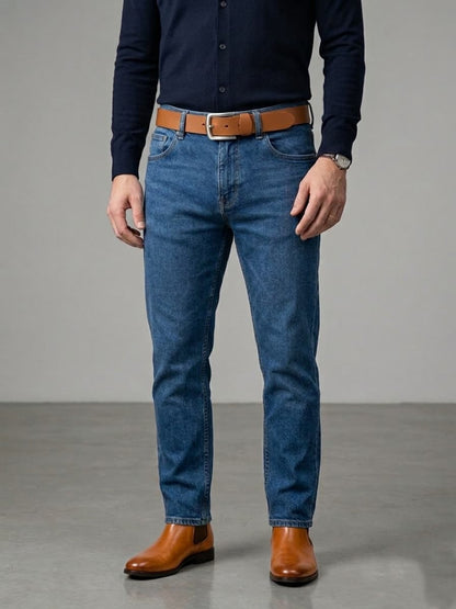 Full Grain Natural Leather Belt - Camel Brown - 40 MM