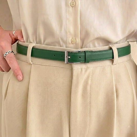 Lockzy Forest Green 30mm Women’s Full Grain Leather Belt