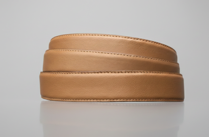 Real Full Grain 100 % Cow Leather, Not Artificial Premium Auto Lock Belt - Mustard – Soft, Durable, Elite