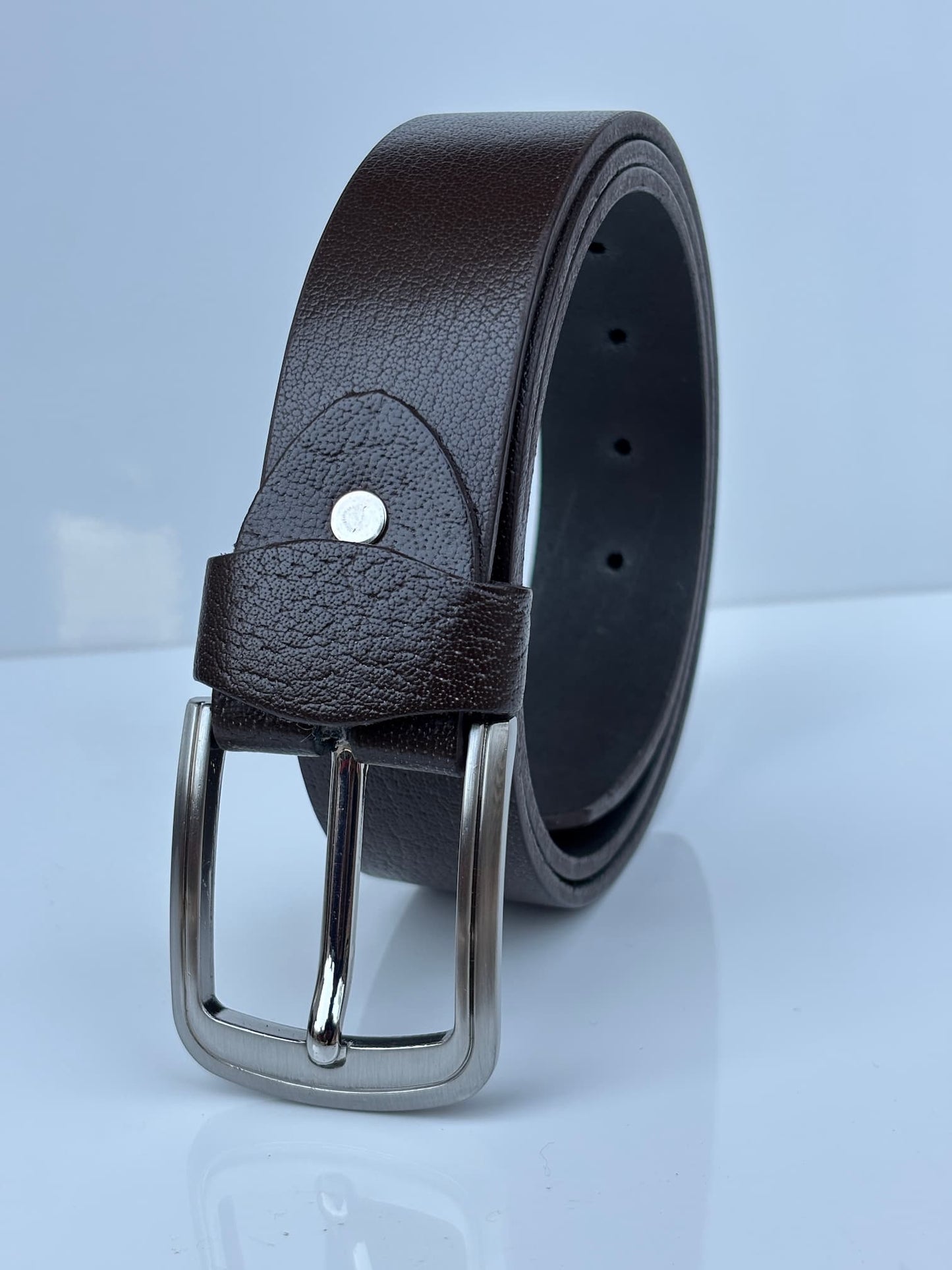 Full Grain 100%  Pure Leather Belt - No Peeling or Cracking- Best For Jeans - Chocolate Brown