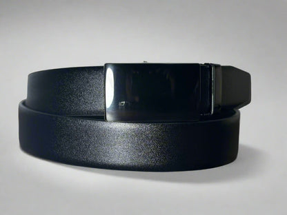 Imported Luxe Belt – Grain Black - Versatile Buckle Collection