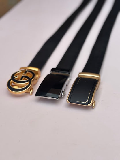 Real Full Grain 100 % Cow Leather, Not Artificial Premium Auto Lock Belt  – Soft, Durable, Elite