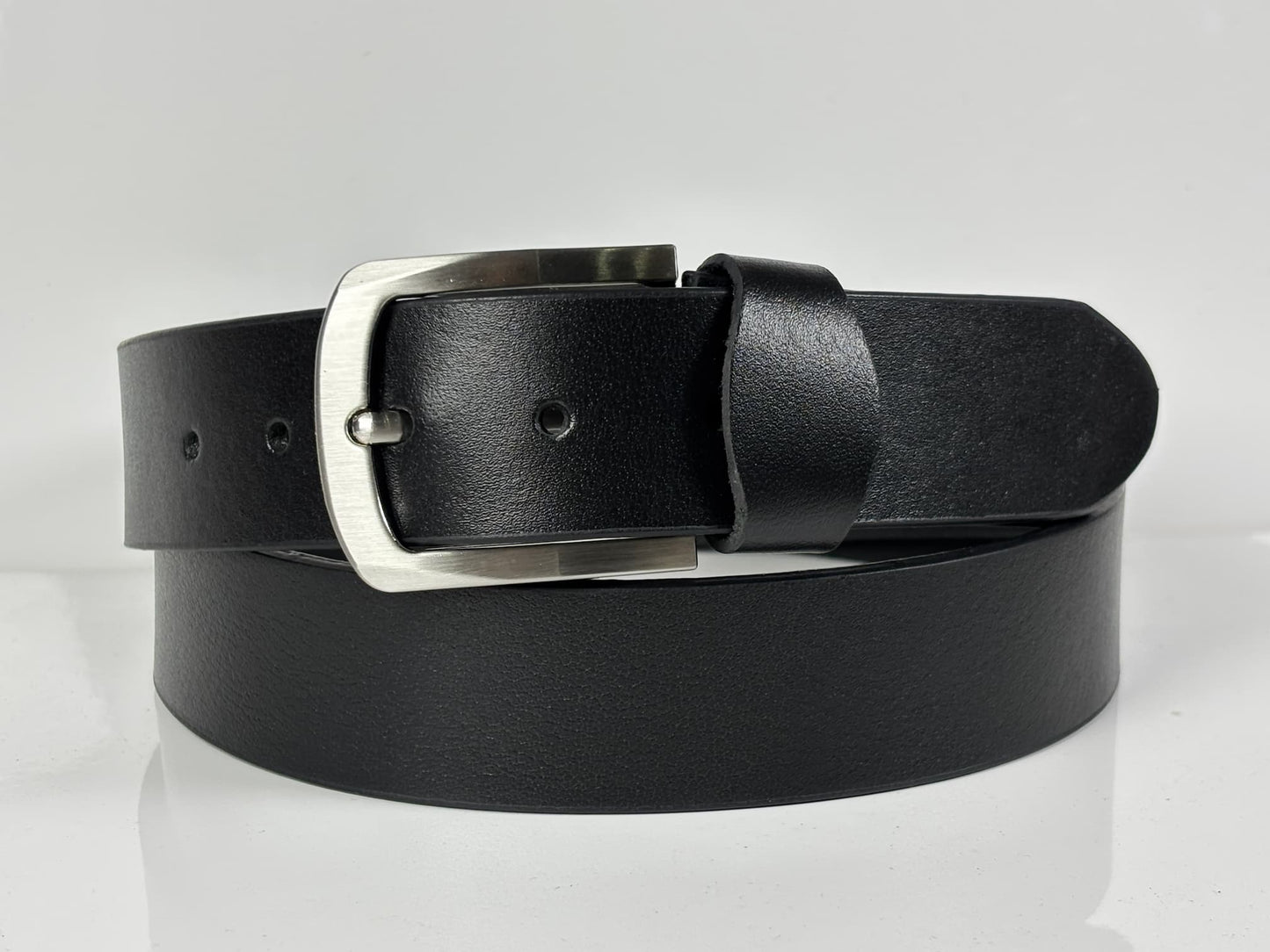 Full Grain Leather Belt - Black - 40MM