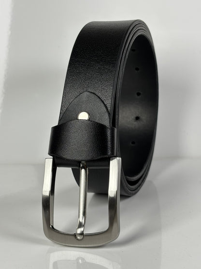 Full Grain Leather Belt - Black - 40MM