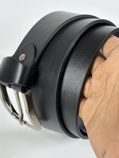Full Grain Leather Belt - Black - 40MM