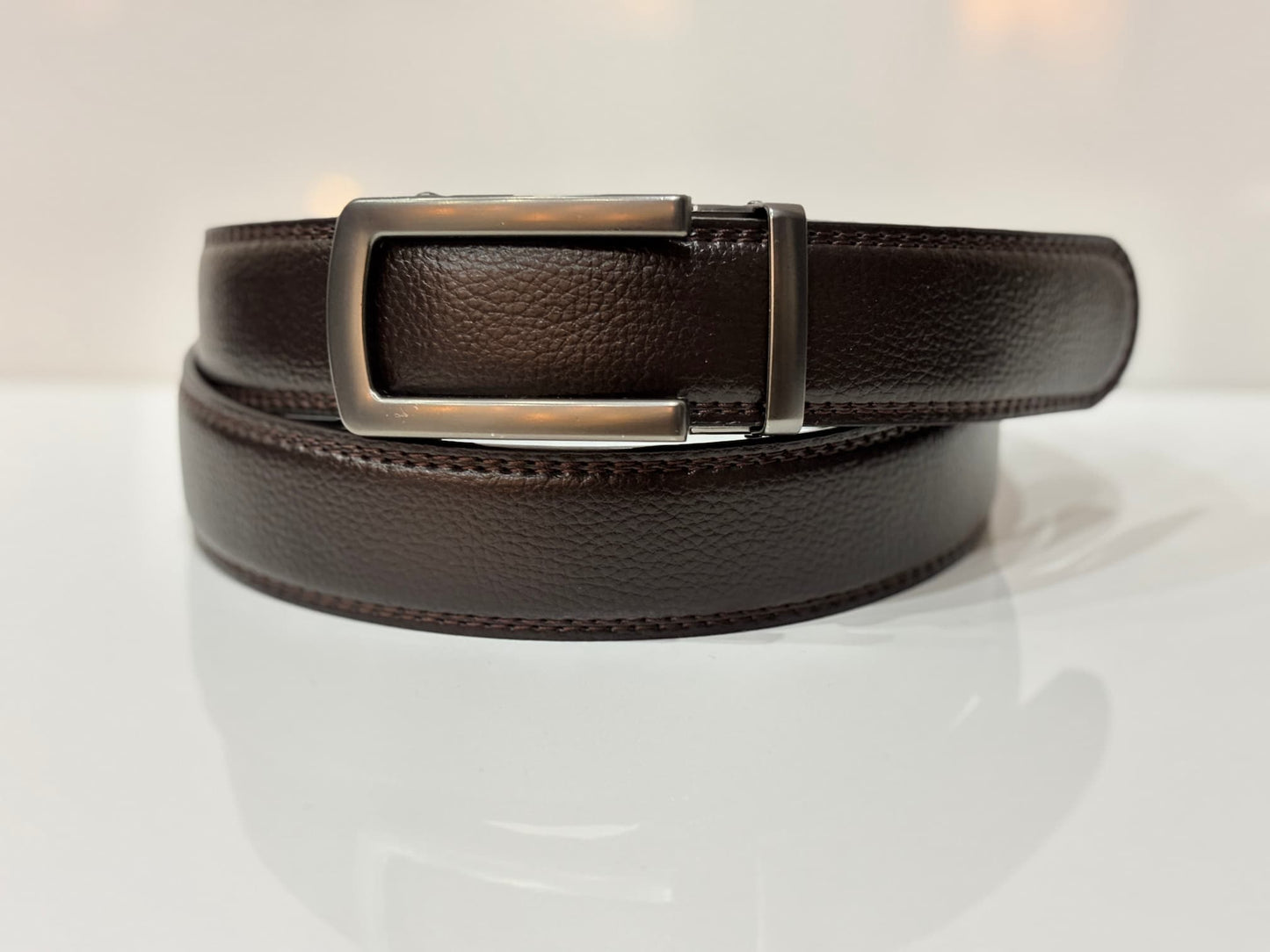 Imported Auto Lock Belt For Formal Use Versatile Buckle Non Leather