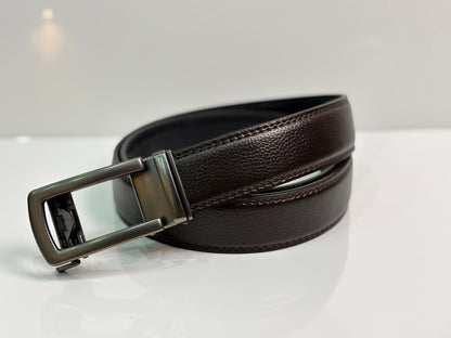 Imported Auto Lock Belt For Formal Use Versatile Buckle Non Leather