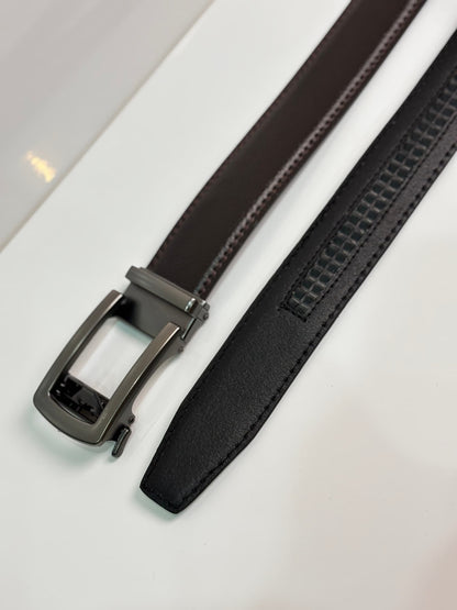 Imported Auto Lock Belt For Formal Use Versatile Buckle Non Leather