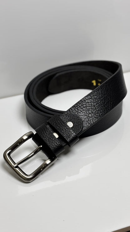 48+ Waist Natural Soft Leather Belt Black | 40 MM Wide