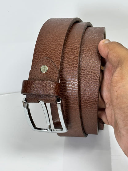 35mm Formal width Brown Leather Belt