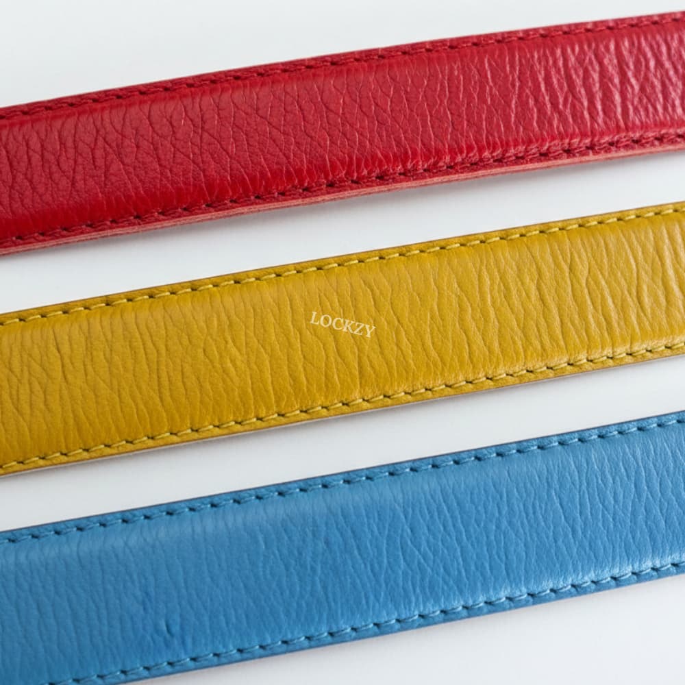 Lockzy Women’s Bold Leather Belt Pack of 3