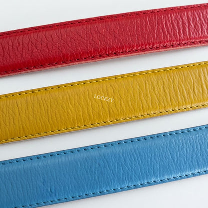 Lockzy Women’s Bold Leather Belt Pack of 3