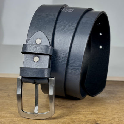 Pull Up Leather Belt Charcoal Grey - 40 MM