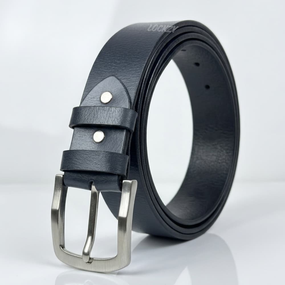 Pull Up Leather Belt Charcoal Grey - 40 MM
