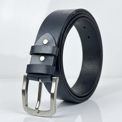 Pull Up Leather Belt Charcoal Grey - 40 MM