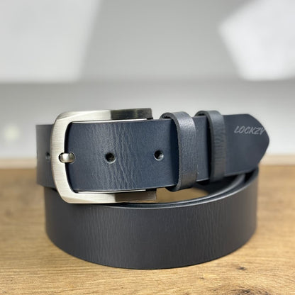 Pull Up Leather Belt Charcoal Grey - 40 MM