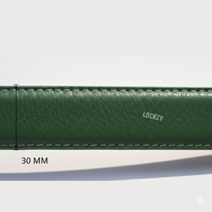 Lockzy Forest Green 30mm Women’s Full Grain Leather Belt