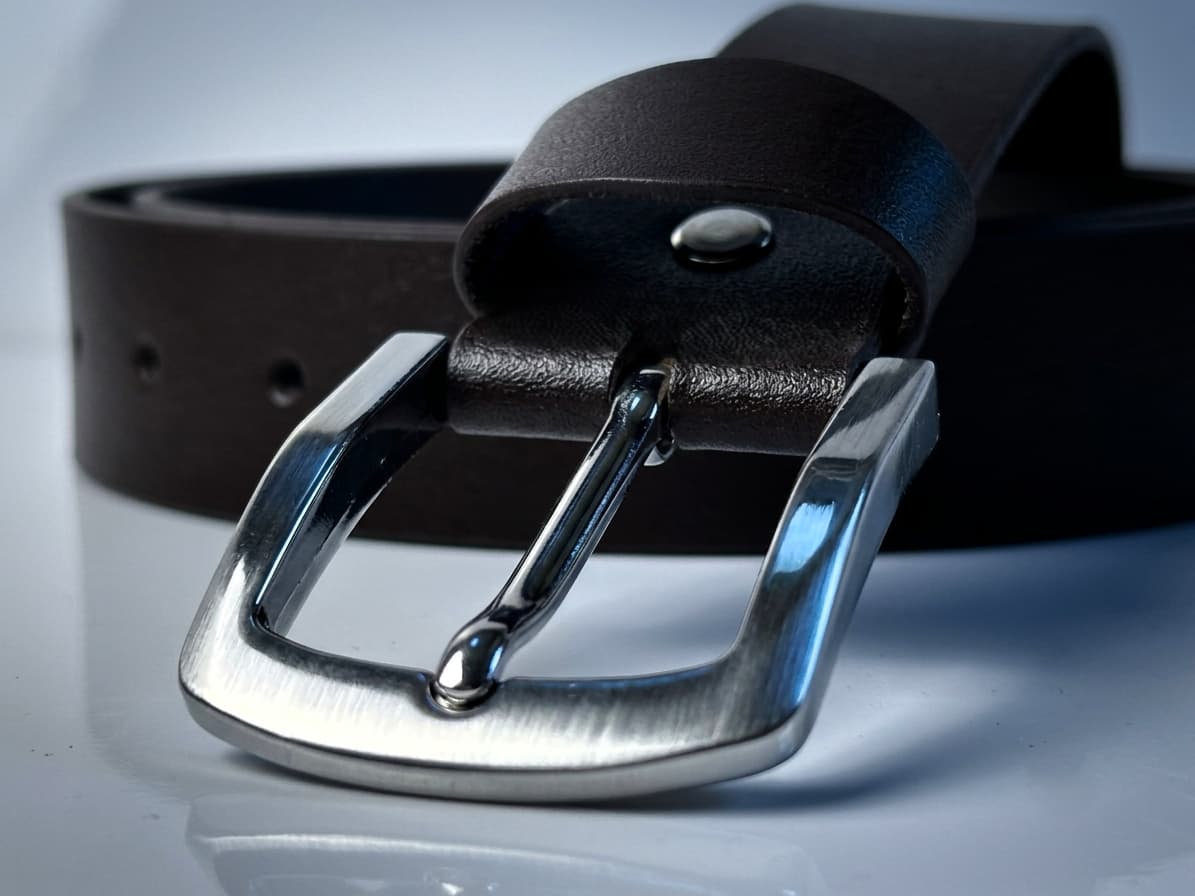 Full Grain Leather Belt - Chocolate Brown - 40MM
