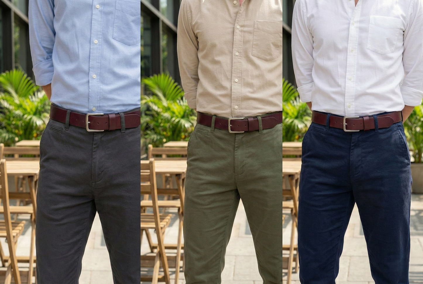 Pull Up 100% Pure Leather Belt -  No Peeling or Cracking - Best For Jeans- Maroon