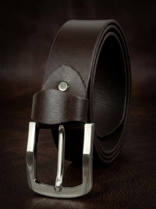 Full Grain Leather Belt - Chocolate Brown - 40MM