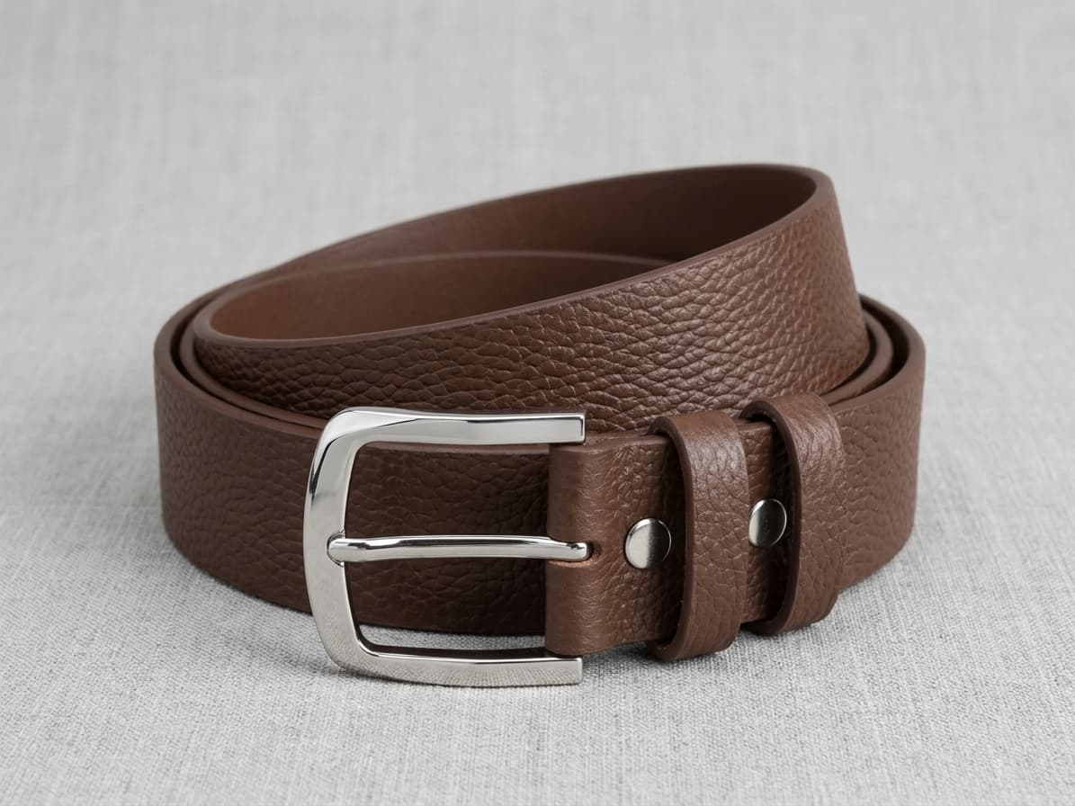 40MM Pure Leather Belt - Mild Texture Brown