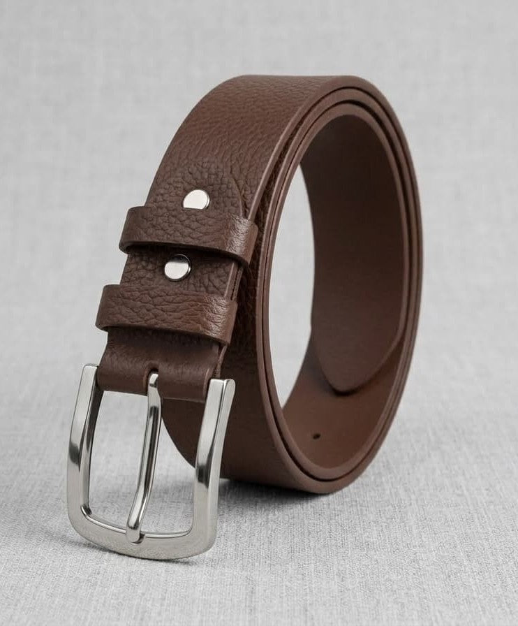 40MM Pure Leather Belt - Mild Texture Brown