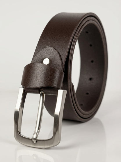 Full Grain Leather Belt - Chocolate Brown - 40MM